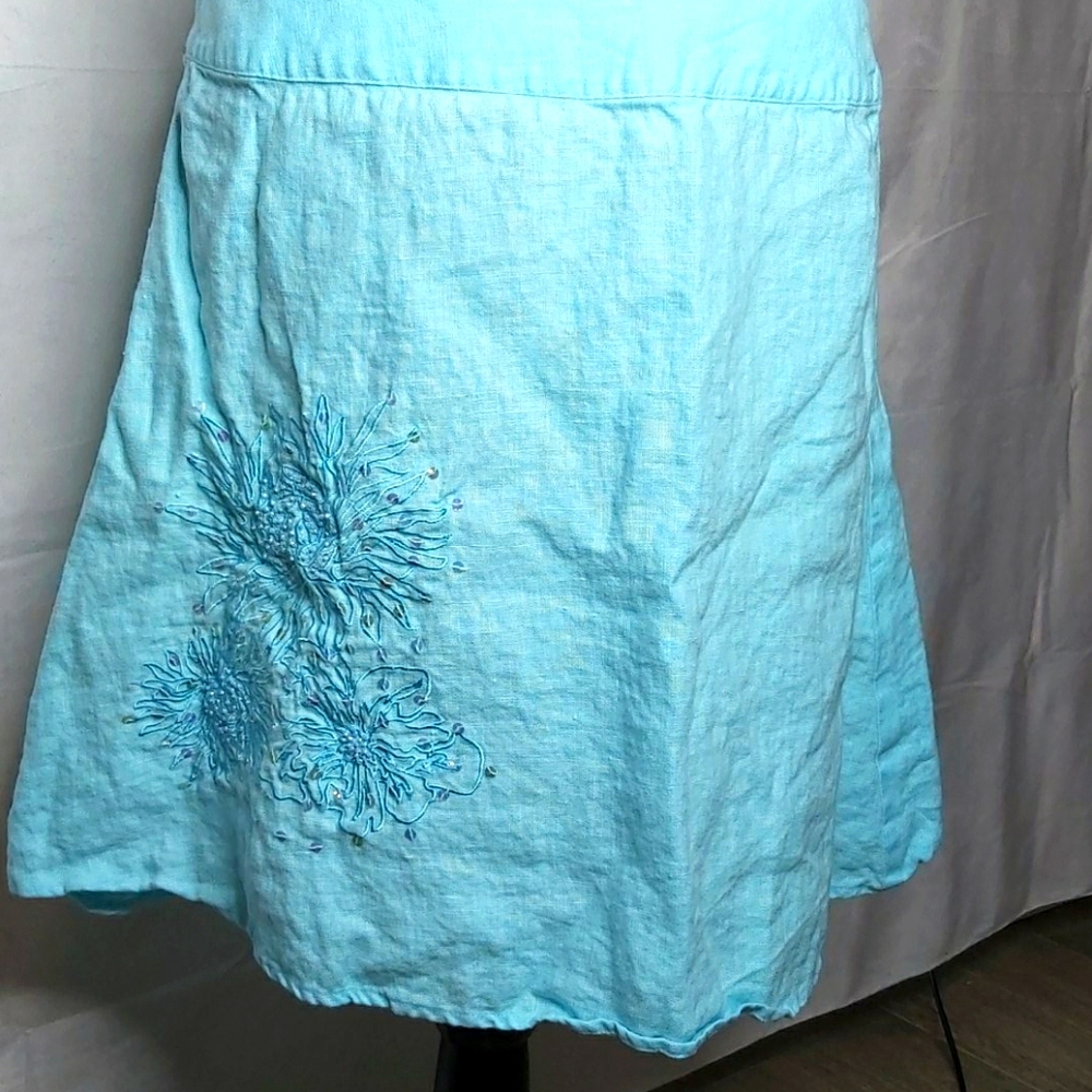 Linen Midi skirt petite